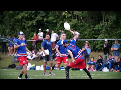 Video Thumbnail: 2018 WFDF World U-24 Championships: USA vs. Japan Men’s Highlights